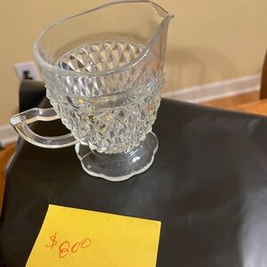 Crystal Clear Glass Pitcher